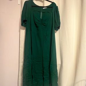 *NWT* The Reformation Emerald Green Dress